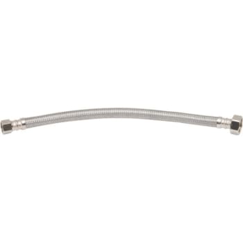 Fluidmaster® Stainless Steel Faucet Supply Line 16" 3/8 Comp X 1/2 Fip