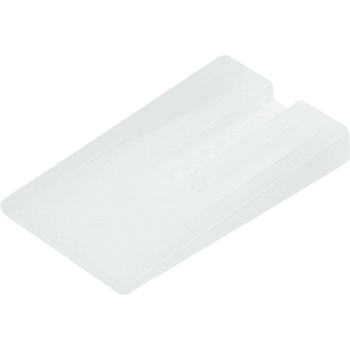 Image for White Plastic Toilet Wedge 1-1/4" x 2" Package Of 8 from HD Supply