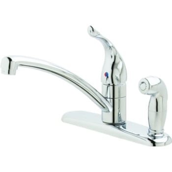 Moen Chateau Kitchen Faucet Chrome Single Handle In-Deck Spray