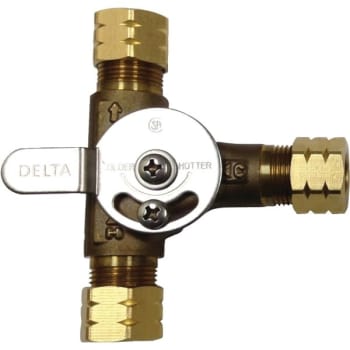 Delta® Commercial Mechanical Mixing Valve, Solid Brass, 3/8" In/out Compression Fittings