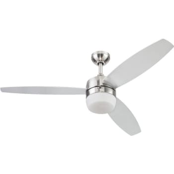 Image for Seasons® 52 in Ceiling Fan w/ Light (Brushed Polished Nickel) from HD Supply