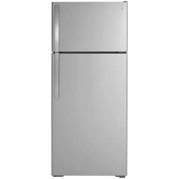 Ge® Energy Star® 17.5 Cu. Ft. Top-Freezer Stainless Steel Refrigerator