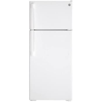 GE® ENERGY STAR® 17.5 Cu. Ft. Top-Freezer White Refrigerator