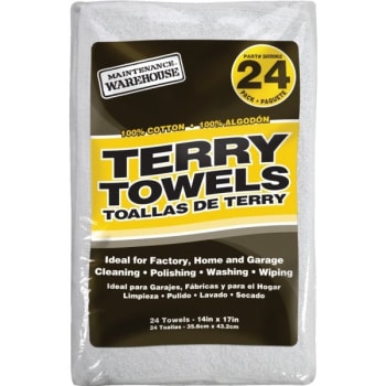 Maintenance Warehouse® Terry Cloth Cleaning Towel (24-Pack)