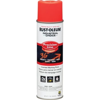 Image for Rust-Oleum Inverted Marking Paint - Fluorescent Red Orange, 17 Oz, Case Of 12 from HD Supply