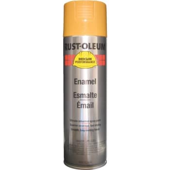 Image for Rust-Oleum High Performance Enamel Gloss Spray Paint, 15 Oz, Yellow, Case Of 6 from HD Supply