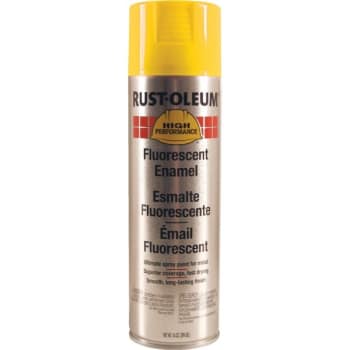 Image for Rust-Oleum Perform Enamel Gloss Spray Paint, 15 Oz, Floures Yellow, Case Of 6 from HD Supply
