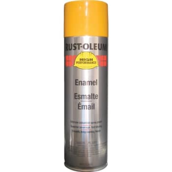 Image for Rust-Oleum Performance Enamel Gloss Spray Paint, 15 Oz, CAT Yellow, Case Of 6 from HD Supply