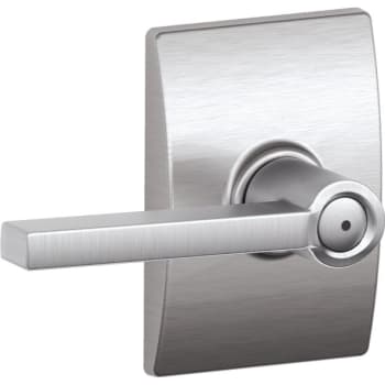 Image for Schlage® Latitude F Series Lever with Century Trim, Privacy, Grade AAA, Satin Chrome from HD Supply