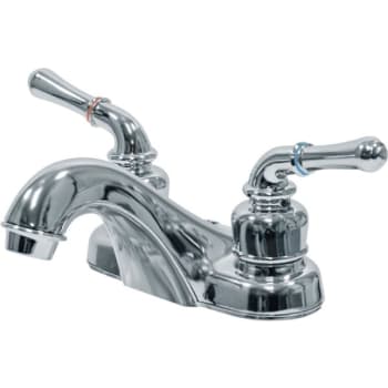 Howard Berger HBC Non-Metallic Lavatory Faucet Chrome Two Handle With Pop-Up