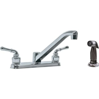 Image for Howard Berger Non-Metallic Kitchen Faucet Chrome 2-Handle With Spray from HD Supply