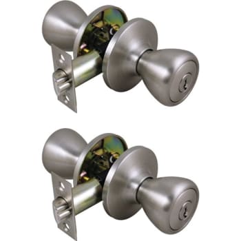 Image for Ultra Hardware™ Rittenhouse Knob, Entry, Grade 3, Satin Nickel from HD Supply