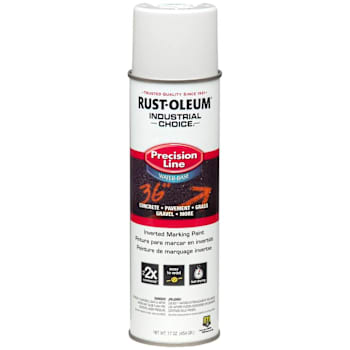 Rust-Oleum® Precision Line Inverted Marking Paint , White , Water-Base , 17 Oz