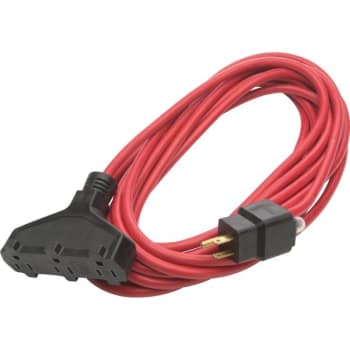 Image for Prime Wire & Cable® SJTW 50 ft 12 Amp Outdoor Triple-Tap Power Extension Cord from HD Supply