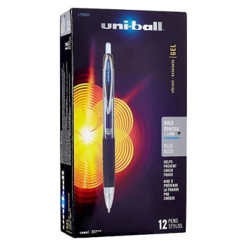 Image for Uni-Ball® 207 Blue Bold Point Retractable Fraud Prevention Gel Pen, Pack Of 12 from HD Supply