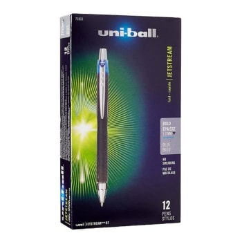 Image for Uni-Ball® Jetstream Blue Bold Rt Retractable Ballpoint Pen, Package Of 12 from HD Supply