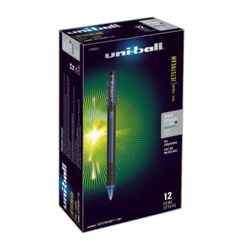 Uni-Ball® Jetstream 1.0 Mm Blue Medium Point 101 Rollerball Pen, Package Of 12