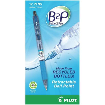 Image for Pilot Black Medium "bottle To Pen" Retractable Ballpoint Pen, Package Of 12 from HD Supply