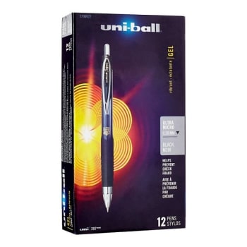 Image for Uni-Ball® Black 207 Retractable Fraud Prevention Gel Pen, Package Of 12 from HD Supply
