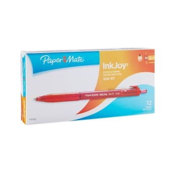 Paper Mate® Inkjoy® 1.0 MM Red Medium Point 300 Rt Retractable Pen Pack Of 12