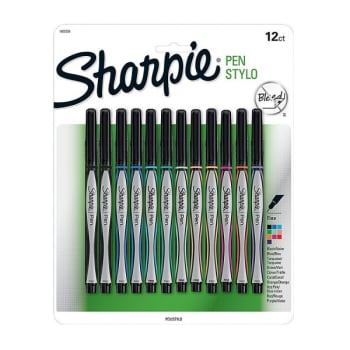 Sharpie® 0.3 MM Assorted Colors Fine Point Pen, Package Of 12