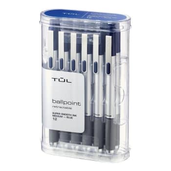 Image for TUL® 1.0 MM Blue Medium BP3 Retractable Ballpoint Pen, Package Of 12 from HD Supply