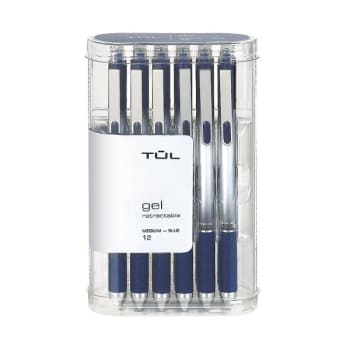 TUL® 0.7 MM Blue Medium Point Retractable Gel Pen, Package Of 12