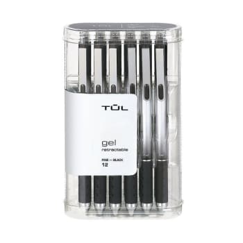 Image for Tul® 0.5 Mm Black Fine Point Retractable Gel Pen, Package Of 12 from HD Supply