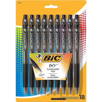 Image for BIC® 1.0 MM Black Medium Point BU3 Grip Rightt Ball-Point Pen from HD Supply