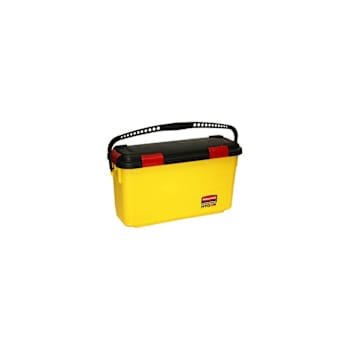 Rubbermaid Commercial HYGEN Plastic Microfiber Charging Bucket (Yellow)