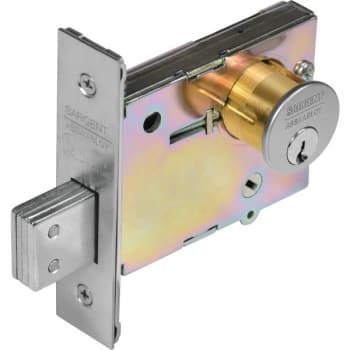 Image for Sargent Single Cylinder Turn Lever Deadbolt (Satin Chrome) from HD Supply