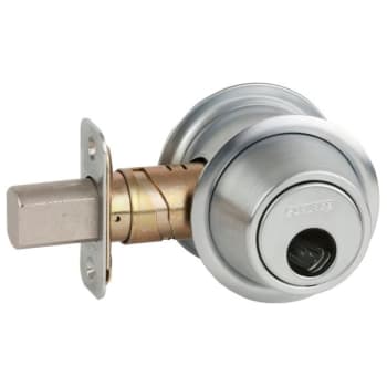 Image for Schlage B500 Keyed Less Cylinder Deadbolt (Satin Chrome) from HD Supply