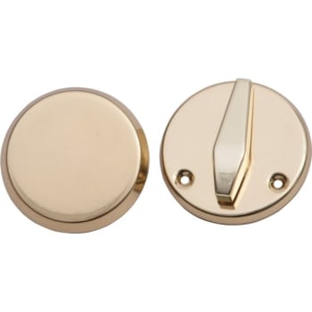Image for Schlage B581 Thumbturn Door Bolt W/ Outside Blank Plate (Bright Brass) from HD Supply