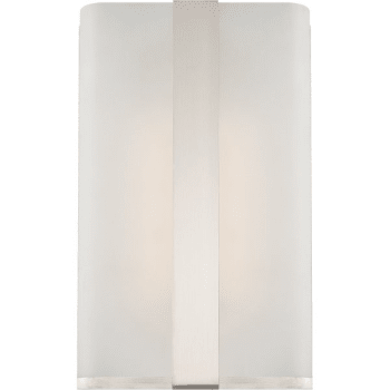 Image for LED Wall Sconce, Satin Planinum Finish, Frosted Glass, 13 Watt, 829 Lumens from HD Supply