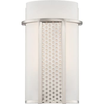 Image for LED Wall Sconce, Satin Planinum Finish, Frosted Glass, 6 Watt, 836 Lumens from HD Supply