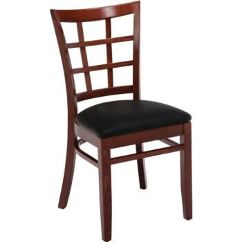 Image for KFI Mahogany Vinyl Seat Café Chair from HD Supply