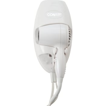 Image for Conair Wall Mount 1600 Watt Hair Dryer White W/Night Light from HD Supply