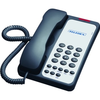 Image for Teledex Opal Single Line Black Telephone from HD Supply