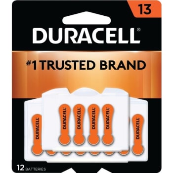 Duracell® Size 13 Hearing Aid Battery, Package Of 12