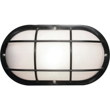 Image for 10.63 In 11 Watt Led Nautical Oval Wall Lantern (Black) from HD Supply