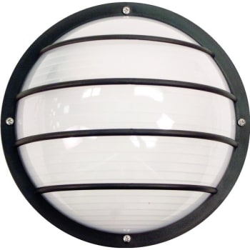 Image for 10.38 in 22 Watt LED Nautical Wall Fixture Non-Corrosive Resin (Black) from HD Supply