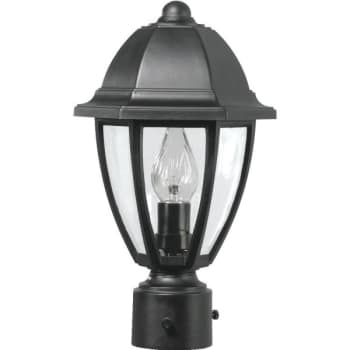 Image for 60W Surface Lighting Post Cap (Black) from HD Supply