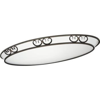Image for Lithonia Lighting® Artisten™ Oval Fluorescent w/ 32W, White Acrylic Lens in Antique Bronze Detail from HD Supply