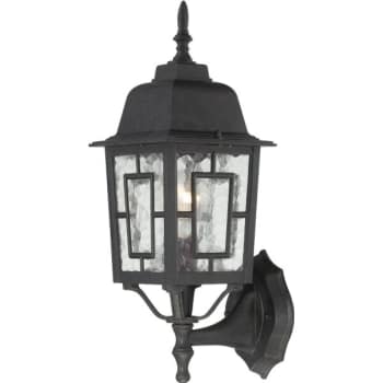 Image for Nuvo Lighting® Banyan 6.12 x 17 in. 1-Light Outdoor Lantern (Black) from HD Supply
