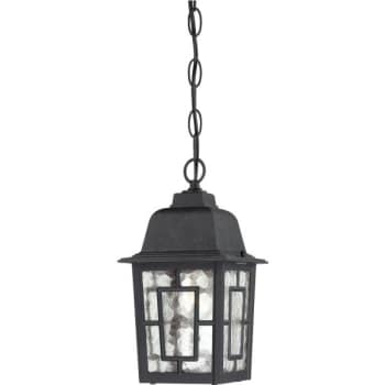 Image for NUVO Lighting® Banyan 6 in. 1-Light Outdoor Pendant Fixture (Textured Black) from HD Supply