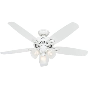 Image for Hunter® Builder 52 In. 5-Blade Ceiling Fan W/ Light (Frost Glass) from HD Supply