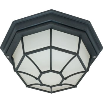 Nuvo Lighting® 11.375 in. 1-Light Outdoor Ceiling Light (Textured Black)