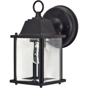 Image for Nuvo Lighting® Brentwood 4.38 x 8.63 in. 1-Light Outdoor Lantern (Textured Black) from HD Supply
