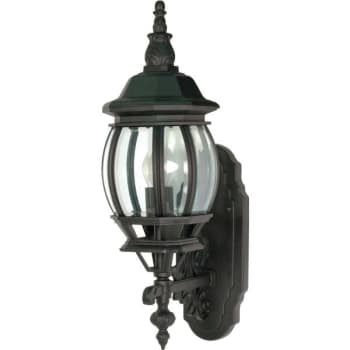 Nuvo Lighting® Central Park 6.65 X 20 In. 1-Light Outdoor Lantern (Textured Black)