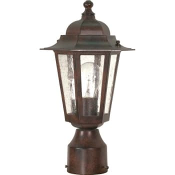 Image for NUVO Lighting® Cornerstone Outdoor Post Top Fixture, Old Bronze, Clear Seed Glass from HD Supply